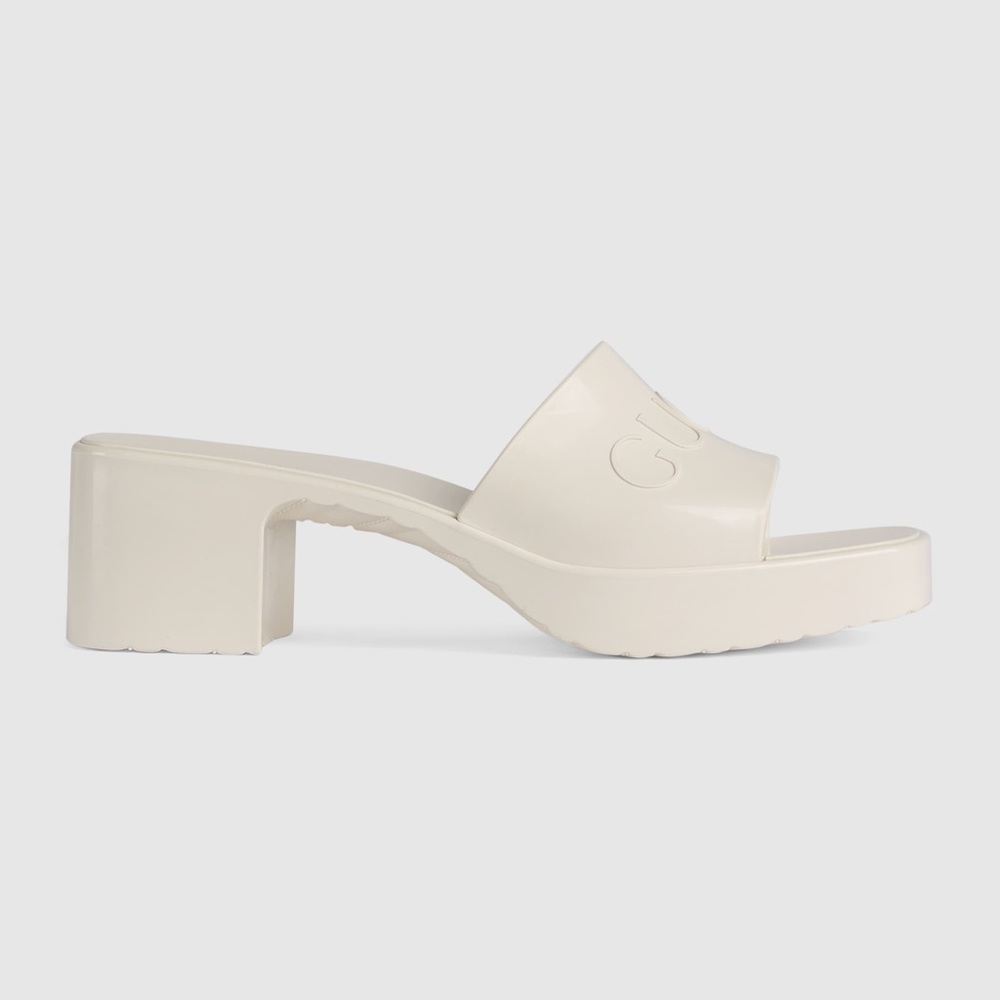Platform Rubber Slide sandals